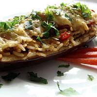 Bakłażan faszerowany warzywami