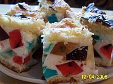 Fot. Manga, Galaretkowy śmietanowiec na biszkopcie