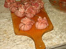 Fot. Kluko, Sakiewki schabowe z suszonymi pomidorami