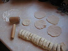 Fot. arabis, Pierogi z serem i jabłkiem