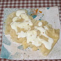 Pierogi z serem i jabłkiem