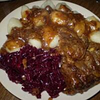 Karkóweczka w sosie musztardowo-chlebowym DUSZONA