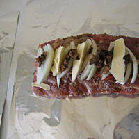 Żeberka  grillowo -  grzybowe