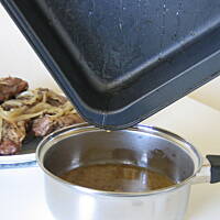 Żeberka  grillowo -  grzybowe