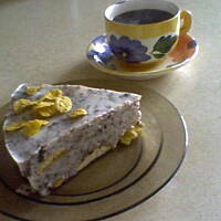 Torcik z kremem stracciatella