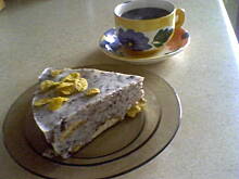 Fot. Ania z Zielonego Wzgórza, Torcik z kremem stracciatella