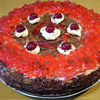 Tort szybki waniliowo-porzeczkowy Różyczki