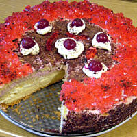 Tort szybki waniliowo-porzeczkowy Różyczki