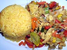 Fot. niebieska-różyczka, Ryż curry z warzywami