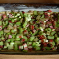 Wiosenne ciasto z rabarbarem