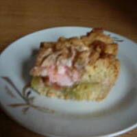 Wiosenne ciasto z rabarbarem