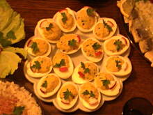 Fot. n_i_n_k_a, Jaja faszerowane pieczarkami