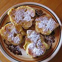 Jabłka w cieście kukurydzianym