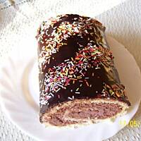 Rolada z kremem czekoladowym