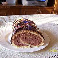 Rolada z kremem czekoladowym