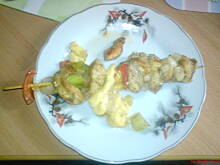 Fot. cakie mania, Szaszłyki z drobiem