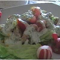 Salatka z kurczakiem - wysmienita na kolacje