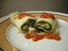 Fot. polalola, Naleśniki z fetą i szpinakiem