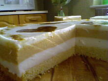 Fot. Ania z Zielonego Wzgórza, Tort latte - macchiato z jogurtem