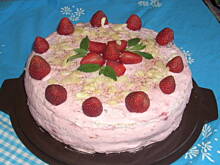 Fot. kola, Całoroczny torcik truskawkowy