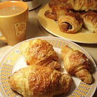 Pyszne rogaliki półfrancuskie-drożdżowe