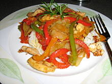 Fot. kucbog, Kurczak z kolorową papryką