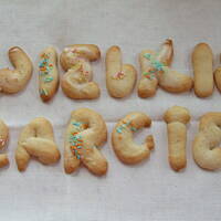 Kruche ciasteczka-literki