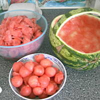 Owocowy kosz obfitosci - z arbuza