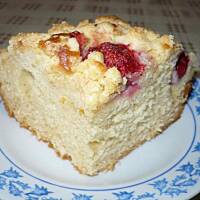 Ciasto drożdżowe z owocami i kruszonką