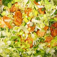 Kurczak duszony w porach