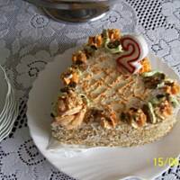 TORT  z masą orzechową