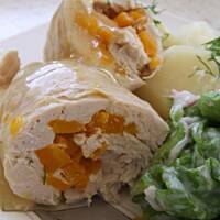 Zawijaski drobiowe z marchewką