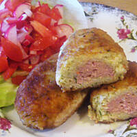 Kotlety ryżowe z nadzieniem wg mamy Różyczki