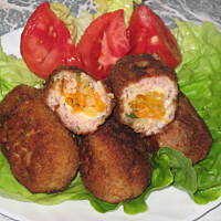 Sznycelki nadziewane warzywami