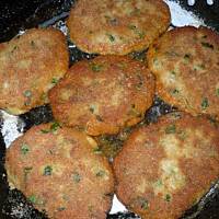 Kotlety rybne na zielono