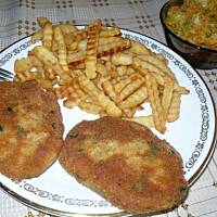 Kotlety rybne na zielono