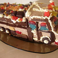 Tort - autko ciężarowe - mojego synka