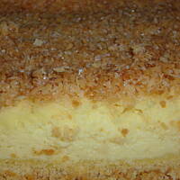 Sernik z kokosową posypką