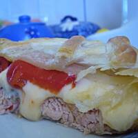 Łosoś w cieście francuskim