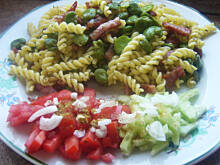 Fot. saburg, Makaron z bobem