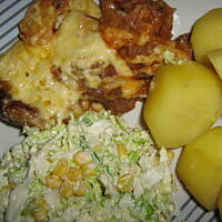 Zapiekana karkówka z serem