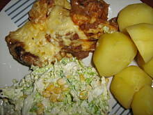 Fot. danusiak, Zapiekana karkówka z serem