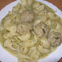 Kotleciki w sosie brokułowym