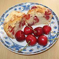 Muffinki z czereśniami i białą czekoladą