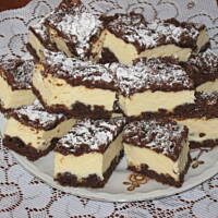 Mazurek serowo - kakaowy