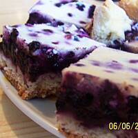 Ciasto jagodowe z polewą waniliową