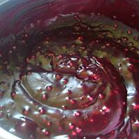 Biszkopt z kisielem i śmietaną