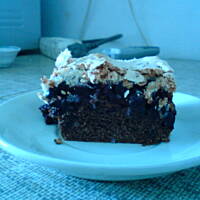 Ciasto z jagodami i kokosem