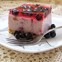 Sernik jagodowy na zimno