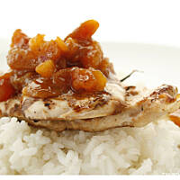 Grillowany kurczak z imbirem i morelami